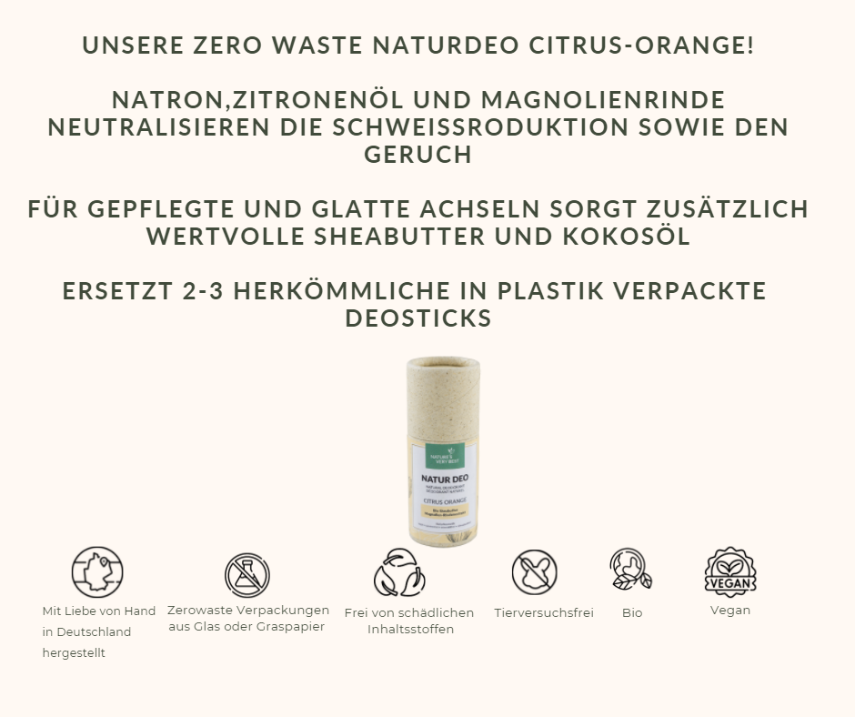 Deo Creme Orange Citrus Nature's Very Best