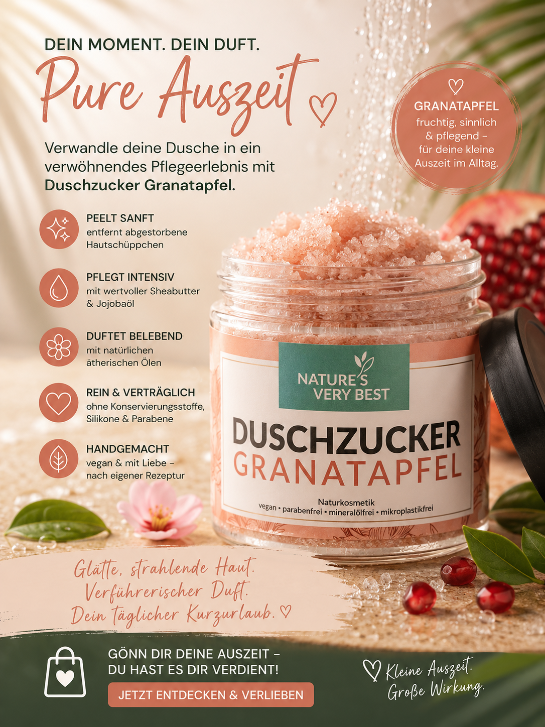 Duschzucker Granatapfel Nature's Very Best